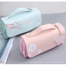 School Office Cute Cherry Blossom Pastel Pen Holder Bag Pouch Stationery Sakura Kawaii Pencil Case